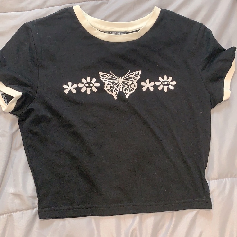 Black SHEIN crop top